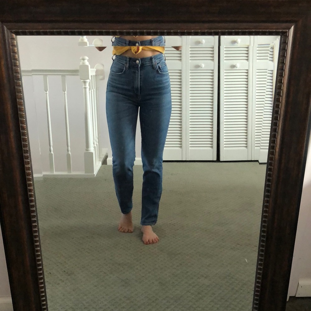 AGOLDE Ruby Crop Super High Rise Straight Leg